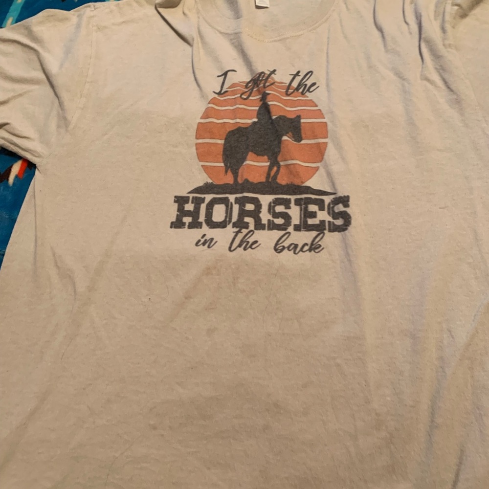 tan Large “i got the horses in the back”